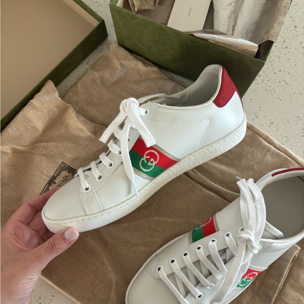 Authentic Gucci Ace Sneaker- 38.5 - Picture 3 of 11